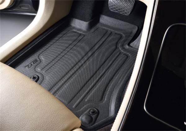Tesla Model X 3D MAXpider Elegant Hybrid 1st Row Floormats, Black, 2016-2021