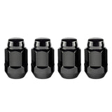 Chevy Bolt EV McGard Hex Lug Nut (Cone Seat Bulge Style) M12X1.5 / 3/4 Hex / 1.45in. Length (4-Pack) Black, 2011-2021