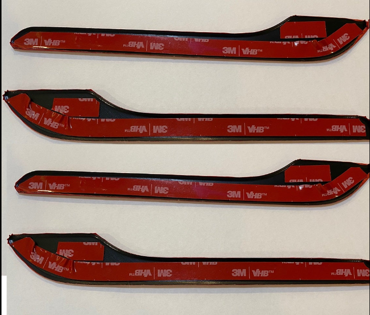 Tesla Model 3, Y, Door Handle Covers, ABS, Color Matched Midnight Silver PMNG