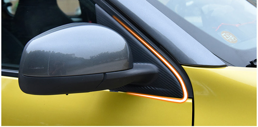 Smart Car Fortwo 453 Outer Mirror Pillar Vinyl Wraps, Many Colors, 2015-2021