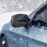 Chevy Volt Side Mirror Snow Covers, With Carry Pouch, Black, 2011-2019