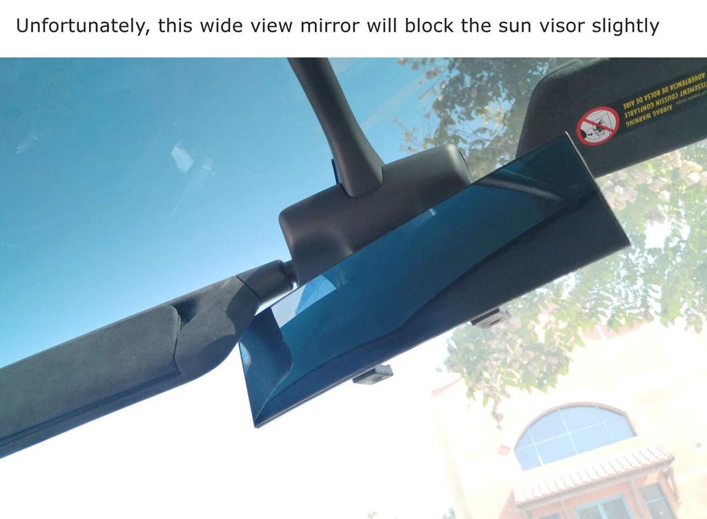 Tesla Model S, 3, X, Y, Inside Rear View Mirror, Wide Angle View Anti-Glare Blue Tint Curve mirror
