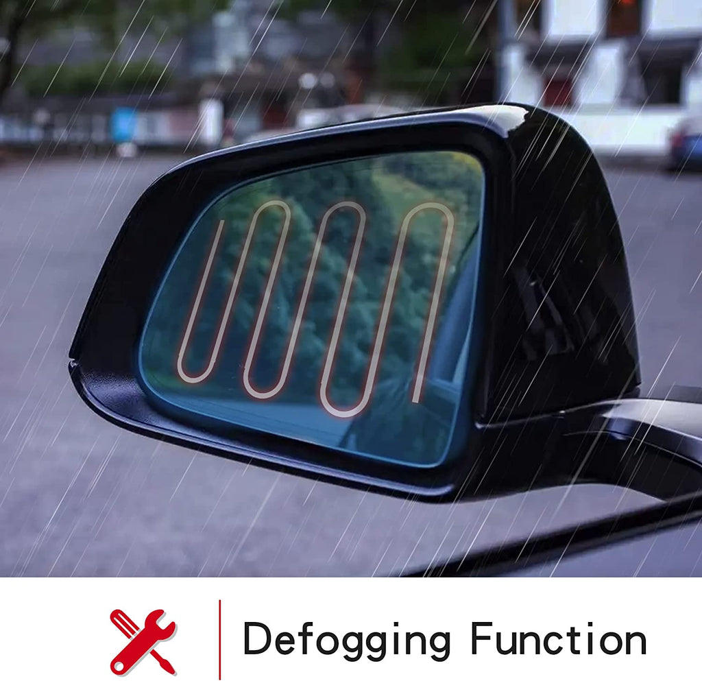 Tesla Model Y Side Mirror Blue Glass Lens, Anti-Glare Panoramic Blue Glass, Heat Defogging, 2020-2024