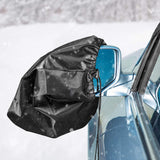 Smart Car Fortwo Side Mirror Snow Covers, With Carry Pouch, Black