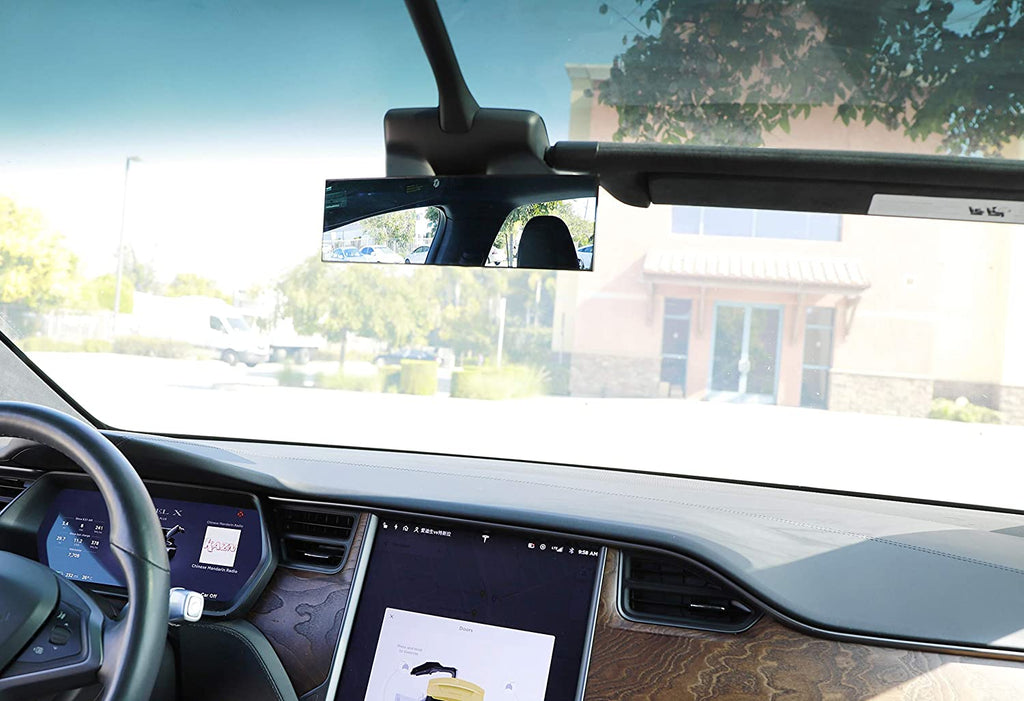 Tesla Model S, 3, X, Y, Inside Rear-View Mirror, Wide-Angle View, Convex Clip On