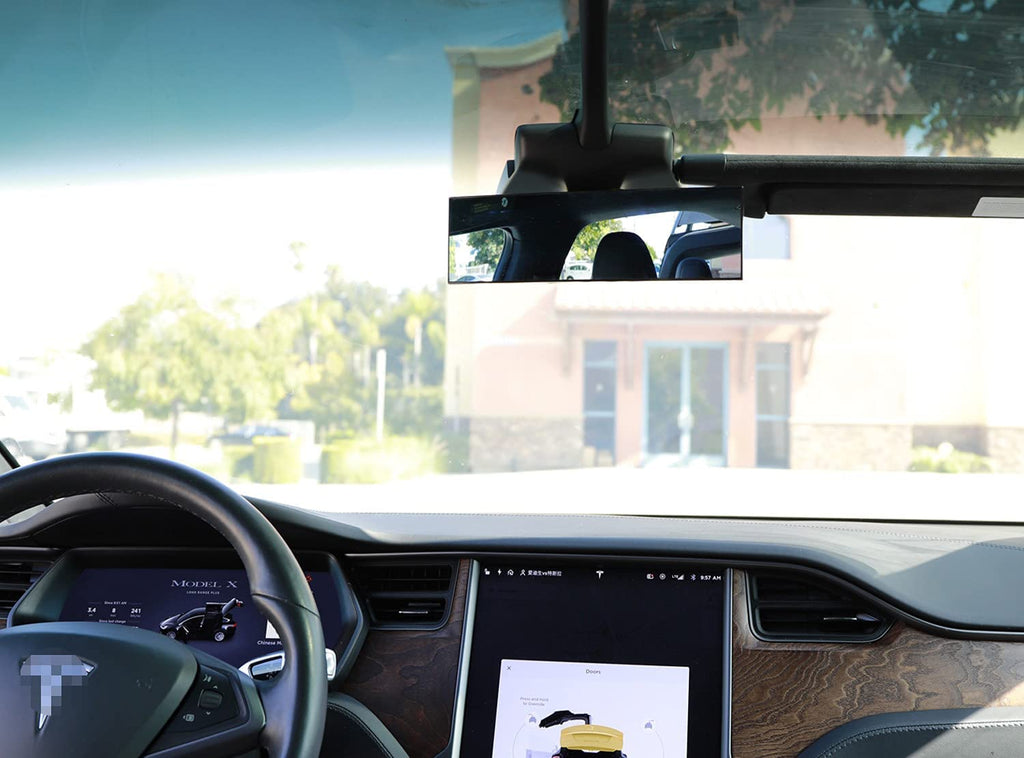 Tesla Model S, 3, X, Y, Inside Rear-View Mirror, Wide-Angle View, Convex Clip On