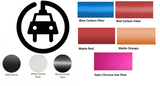 Plug In Electric Vehicle Vinyl Wrap Sticker, Many Colors