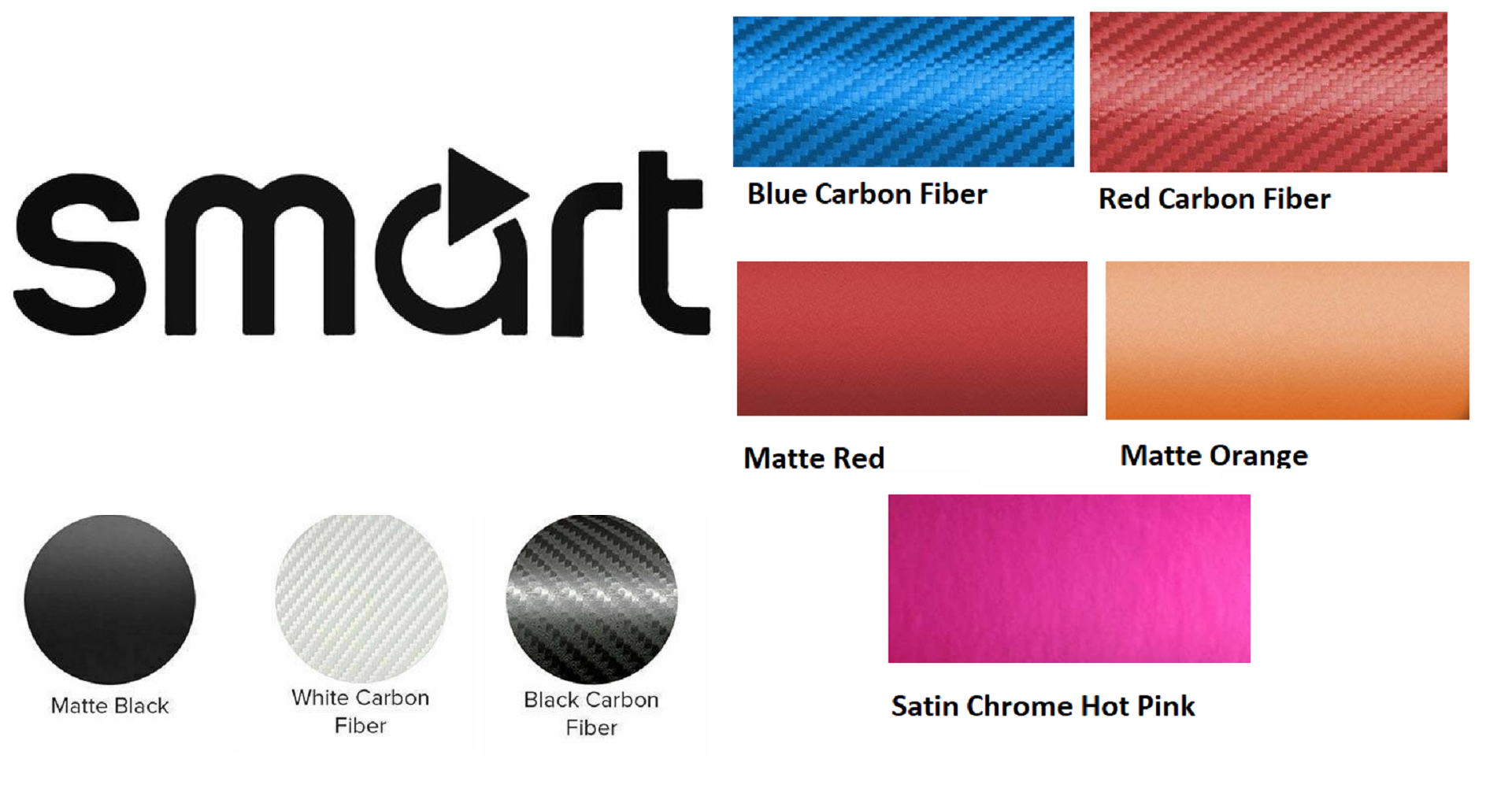 Smart Car Fortwo Logo Decal Sticker, Many Colors