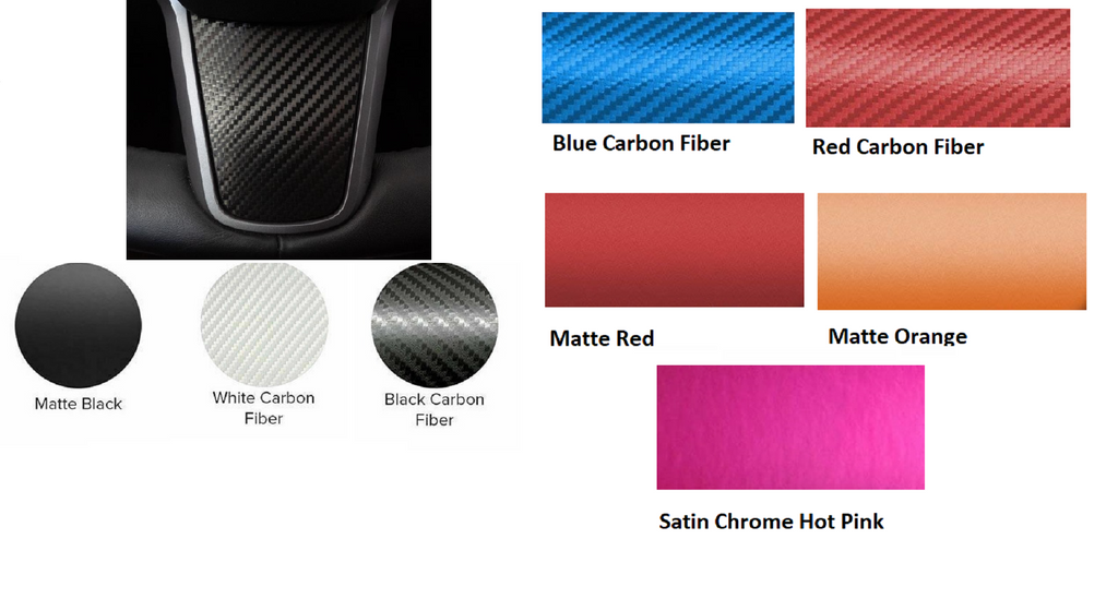 Tesla Model 3, Y, Steering Wheel Lower Decal Sticker, Many Colors