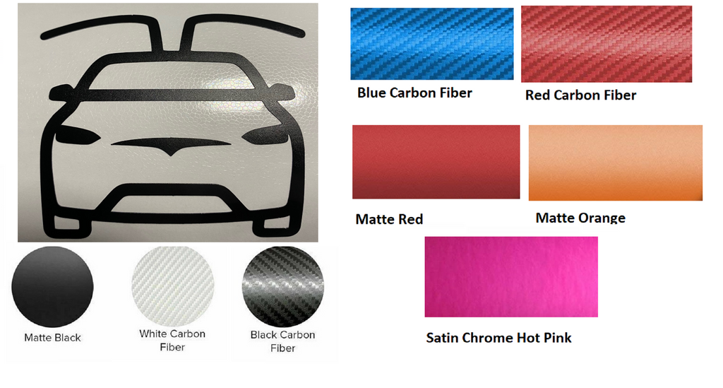 Tesla Model X Car Image Decal Sticker