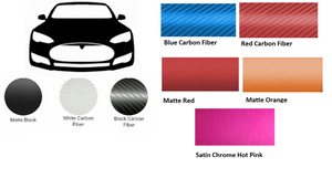 Tesla Model S Car Image Decal Sticker, Many Colors