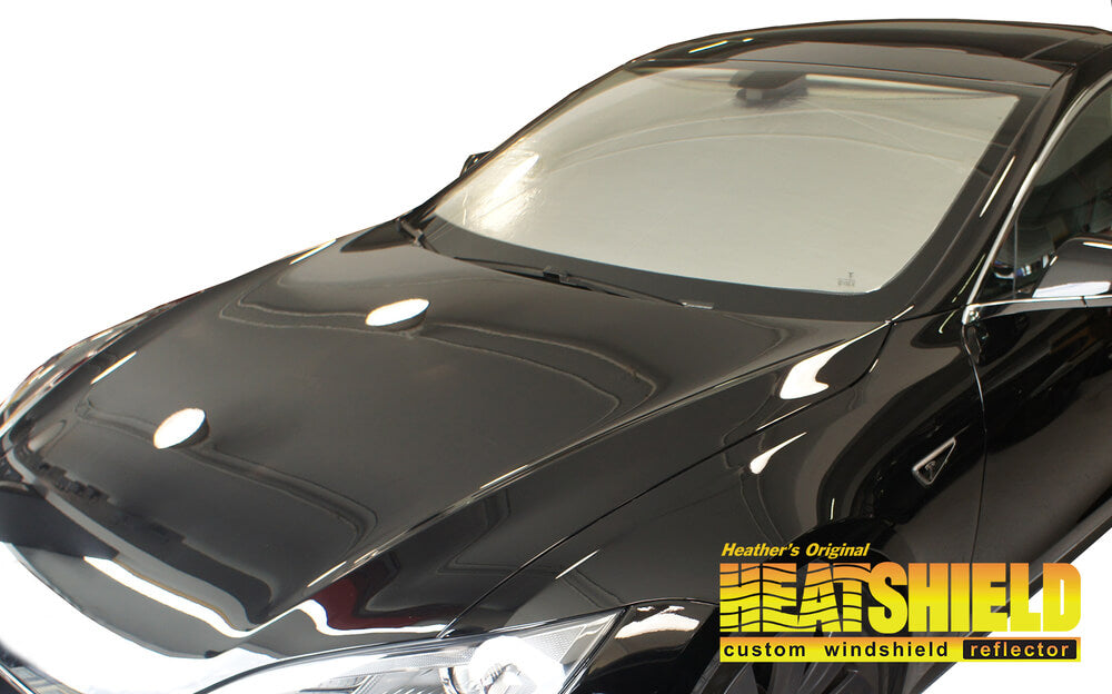 Tesla Model S Sun Shade, Heatshield Custom-Fit Gold Series, 2017-2021