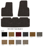 Tesla Model S Carpet Floor Mats, Front & Rear Full Set, Custom Fit, 2012-2021