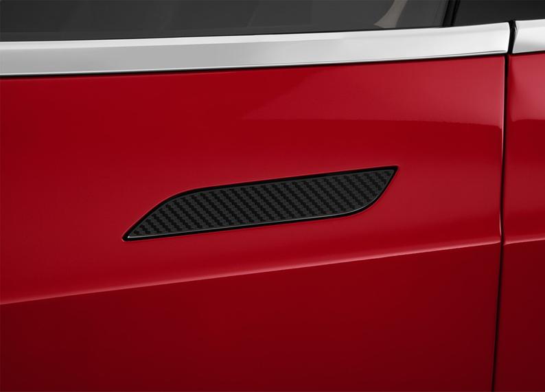 Tesla Model S Door Handle Decal Wrap, 4pc Set, Many Colors