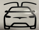 Tesla Model X Car Image Decal Sticker