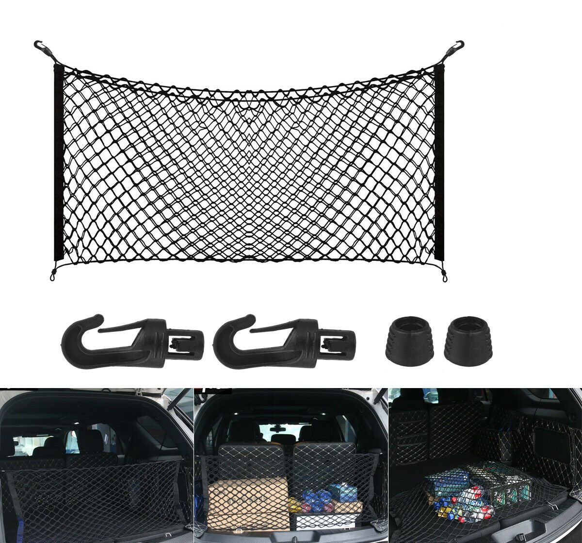 Chevy Bolt EV Trunk Cargo Net Storage Organizer, 2017-2023