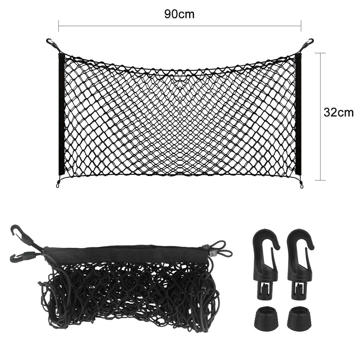 Chevy Bolt EV Trunk Cargo Net Storage Organizer, 2017-2023