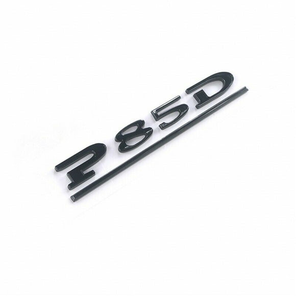 Tesla Model S, Matte Black P85D Letter Emblem, 3D Metal