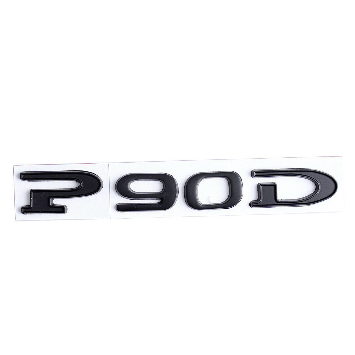 Tesla Model S, X, Matte Black P90D Letter Emblem, 3D Metal