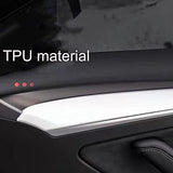 Tesla Model 3, Y, Door Panel Molding Trim, Transparent Protective Film  2021-22