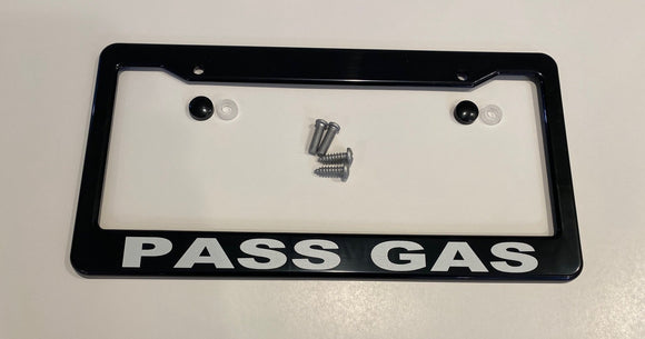 Smart Car Fortwo Black ABS License Plate Frame With Lettering 