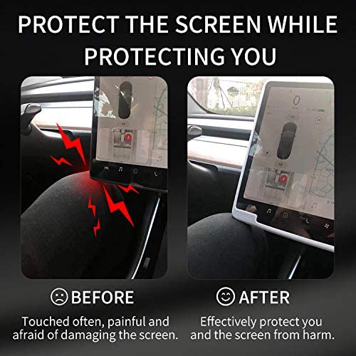 Tesla Model 3, Y Center Screen Navigation Silicone Protective Cover, Black