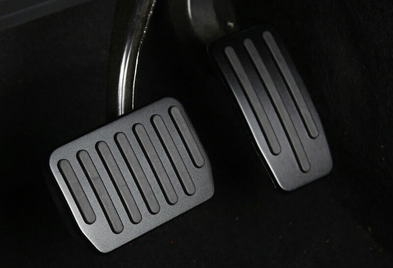 Tesla Model 3, Y, Aluminum Performance Pedal Pad Covers, Black, 2017-2025