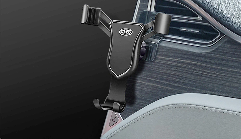 Tesla Model S, X Mobile Cell Phone Holder, Dash Vent, Custom Fit, Black