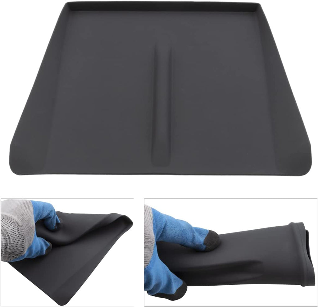 Tesla Model S, X Plaid Center Console Silicone Charging Pad, Black, 2021-2023