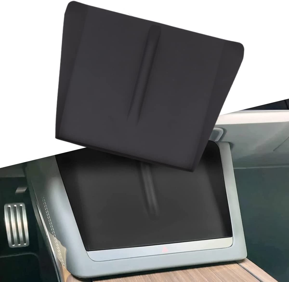 Tesla Model S, X Plaid Center Console Silicone Charging Pad, Black, 2021-2023