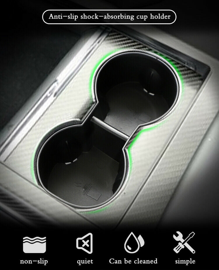 Tesla Model S, X Plaid, Long Range, Cup Holder Insert, Black, 2021-2023