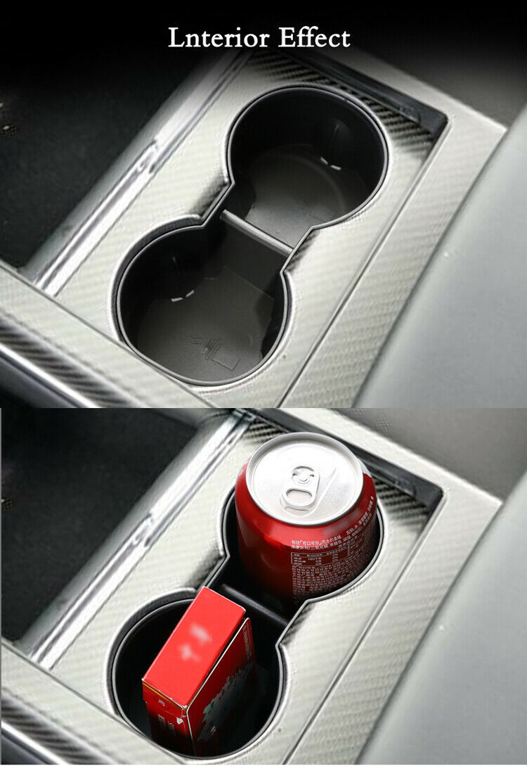 Tesla Model S, X Plaid, Long Range, Cup Holder Insert, Black, 2021-2023