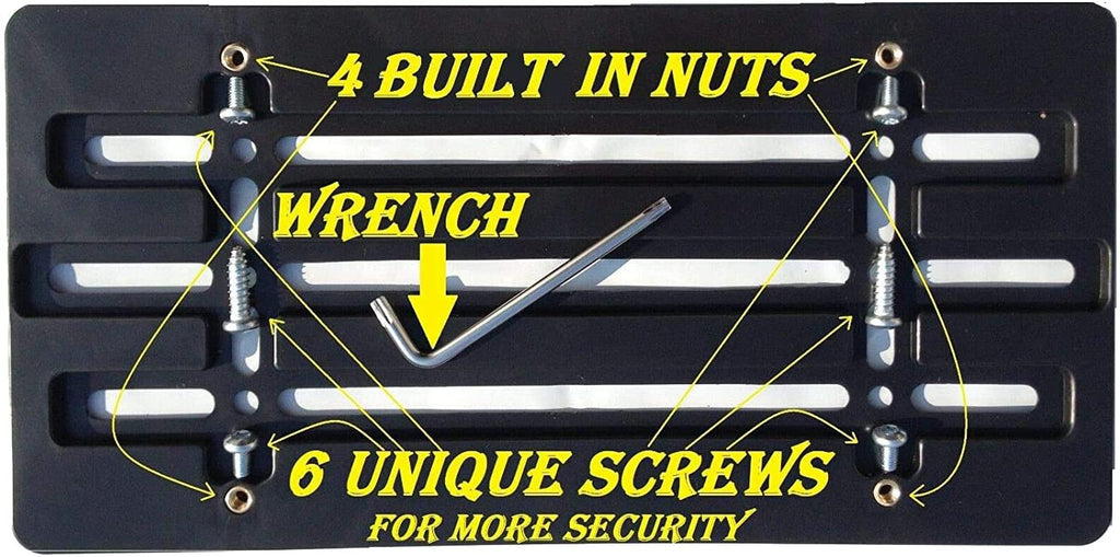 Tesla Model S, X Front License Plate Bumper Mount Holder Bracket, 2012-2021