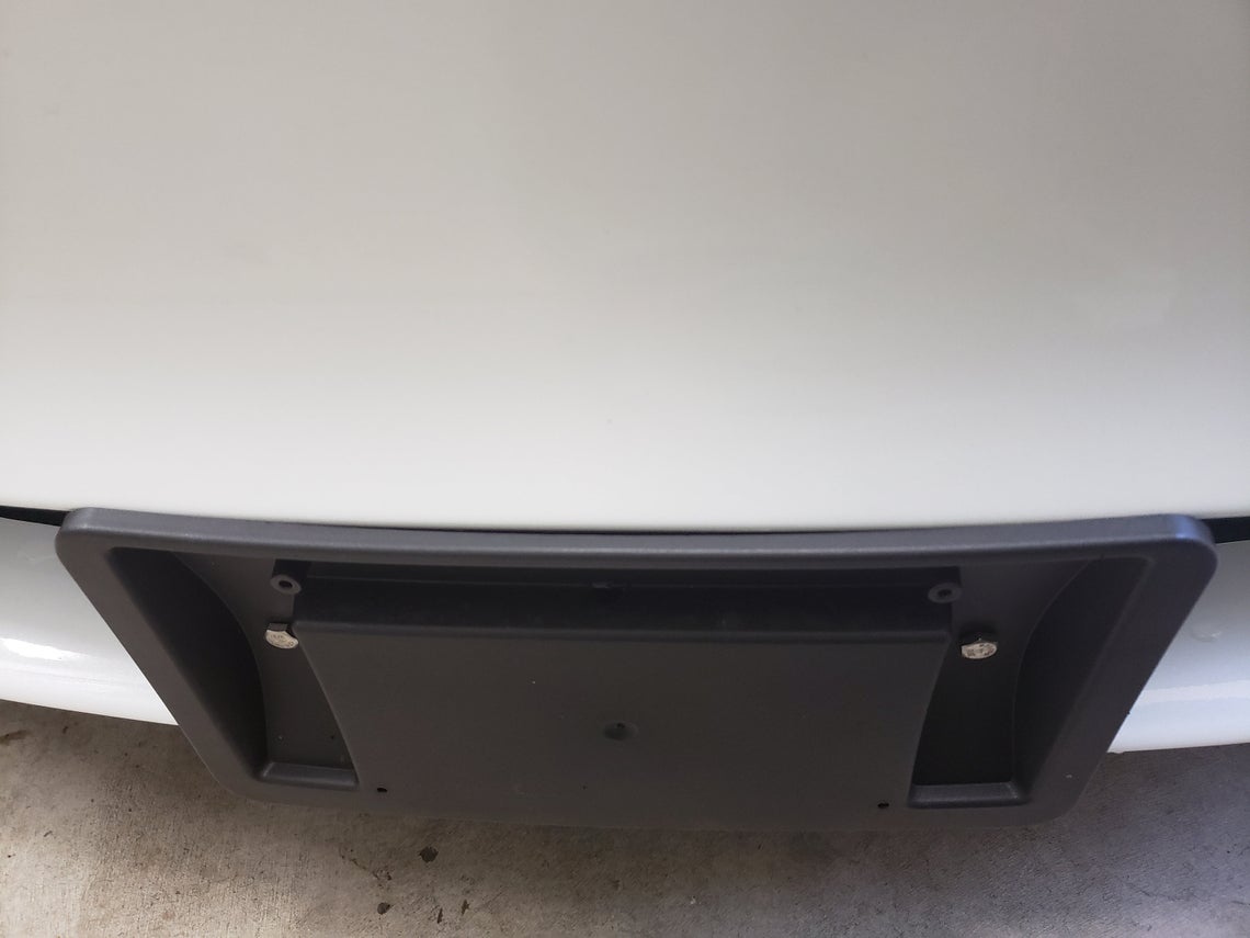 Tesla Model 3 No-Hole Front License Plate Installation Kit, 2017-2023