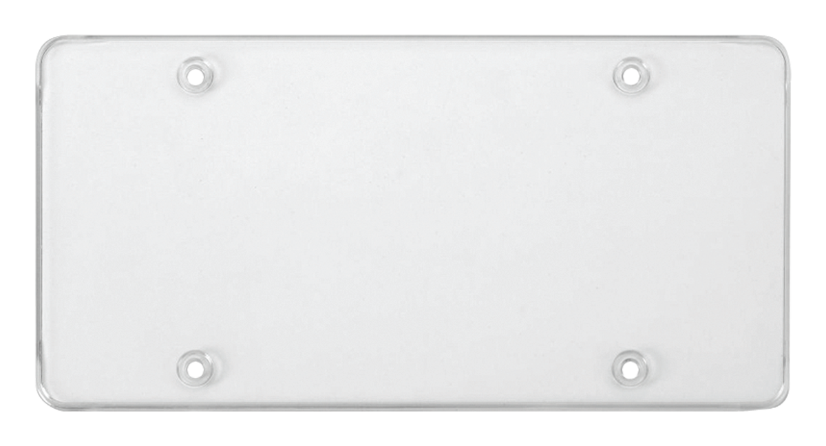 Fiat 500E Clear Unbreakable Flat Shield License Plate Cover
