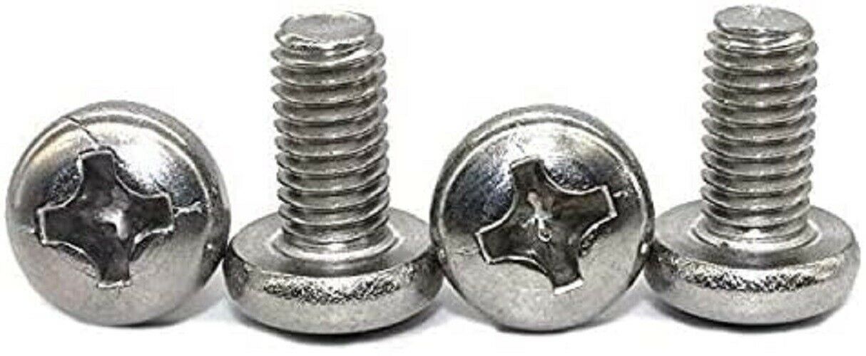 Tesla Model S, 3, X, Y Rear License Plate Screws, Stainless Steel, Set of 4