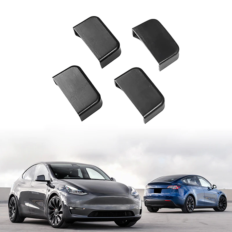 Tesla Model Y Anti-Kick Soft Rubber Plugs For Rear Seat Track Slide Rails, 2021