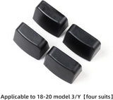 Tesla Model 3, Y Anti-Kick Soft Rubber Plugs For Rear Seat Track Slide Rails, 2017-2020