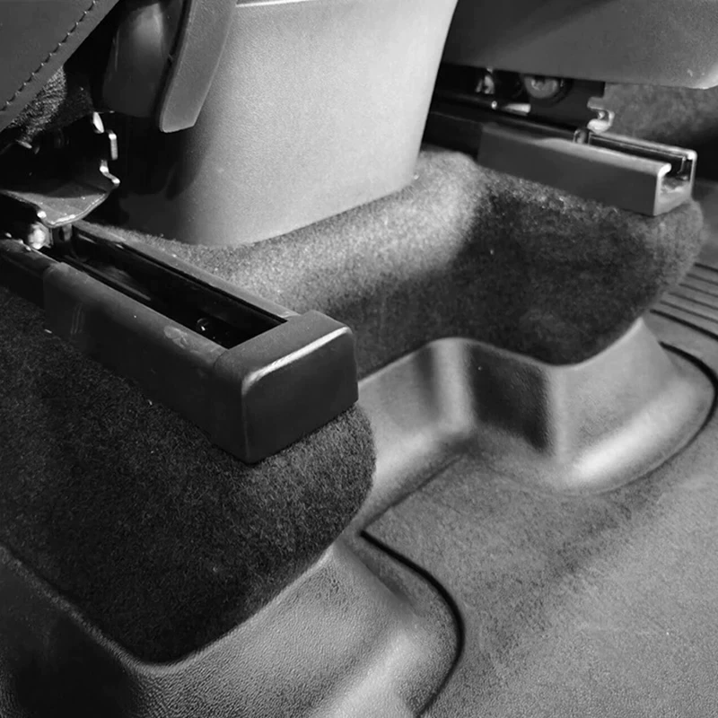 Tesla Model Y Anti-Kick Soft Rubber Plugs For Rear Seat Track Slide Rails, 2021