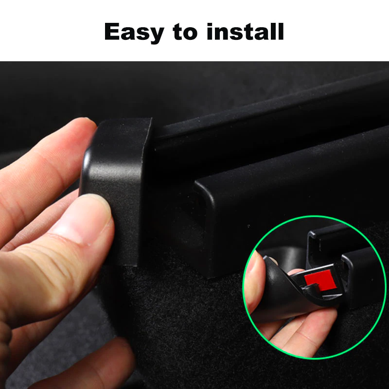 Tesla Model Y Anti-Kick Soft Rubber Plugs For Rear Seat Track Slide Rails, 2021