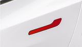 Tesla Model 3, Y, Door Handle Covers, ABS, Color Matched Sunset Red PMMR