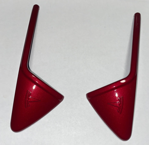 Tesla Model 3, S, X, Y, Factory Color Painted Sunset Red PMMR Turn Signal Side Fender Camera Vent Cover Trim