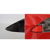 Tesla Model S, X Charging Port Panel Decal, 3D Epoxy Sticker, Carbon Fiber, 2014-2019