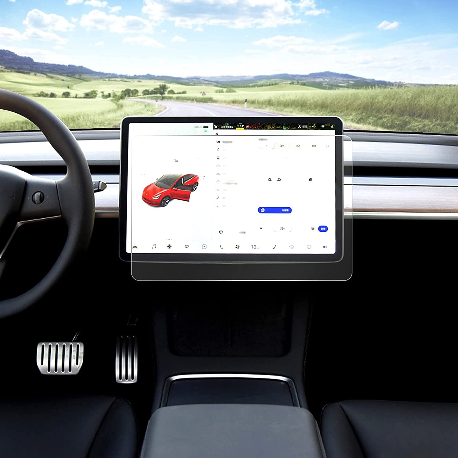 Tesla Model 3, Y Center Screen Protection Kit