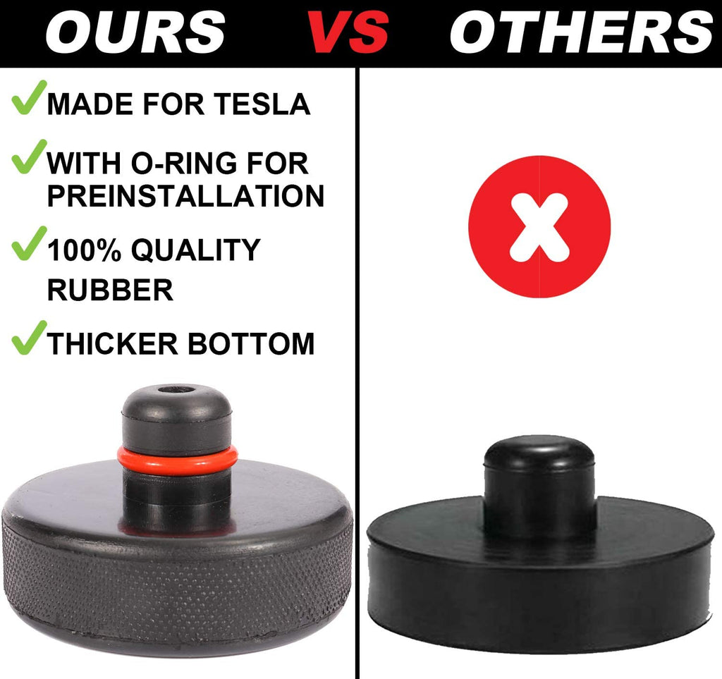 Tesla Model S, 3, X, Y Jack Lifting Pad Pucks Adapter Set, (4) Piece Set