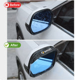 Smart Car Fortwo Side Mirror Rain Covers, Carbon Fiber ABS