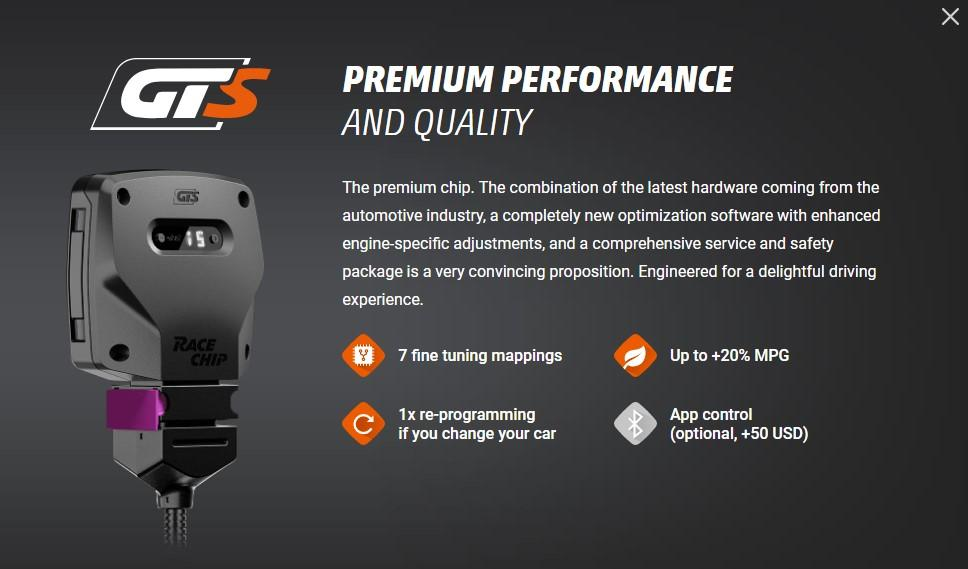 2014-2019 Smart Car Fortwo Racechip GTS + App Tuning Box Kit Smart Fortwo (453) 0.9 89HP