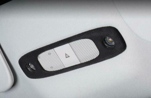 Tesla Model 3, Y Dome Reading Lamp Panel Cover Trim, Deep Gray Alcantara Suede