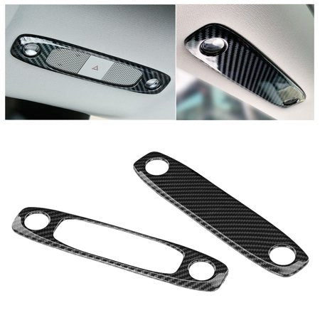 Tesla Model 3, Y Dome Reading Lamp Light Cover Trim, Carbon Fiber, 2017-2024