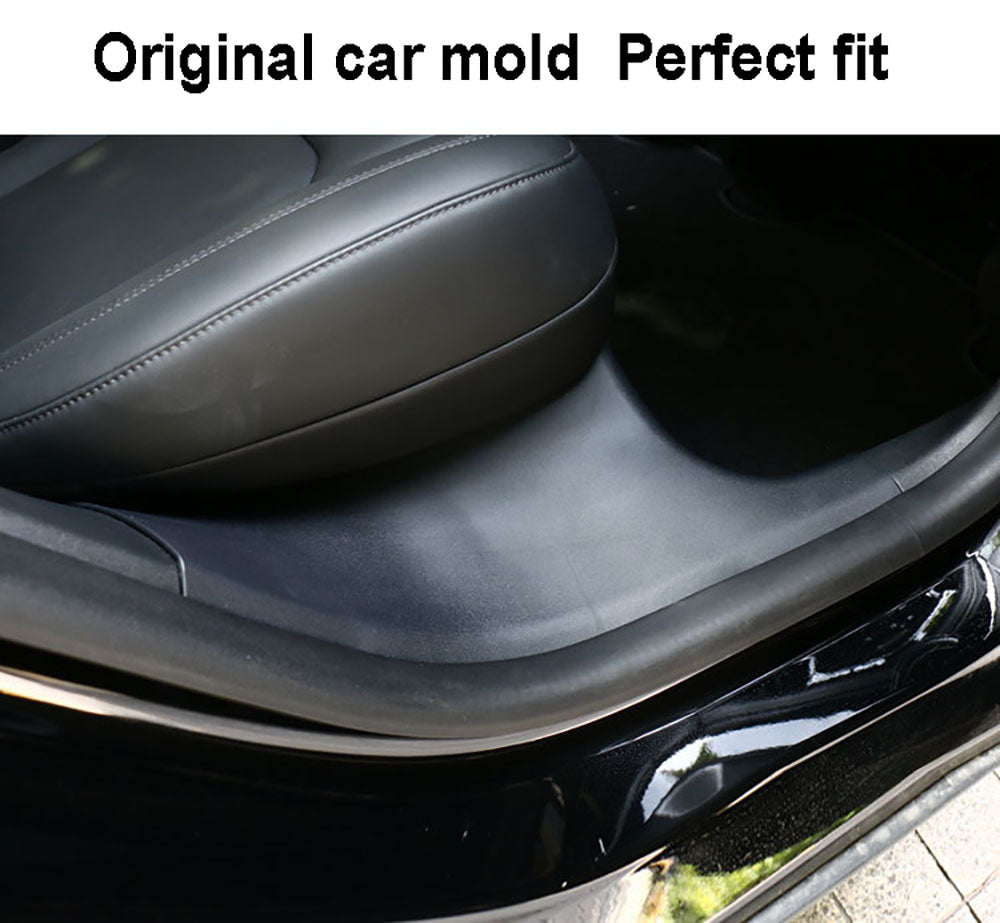 Tesla Model Y Rear Inside Door Sill Guard Protectors, ABS, 2020-2023